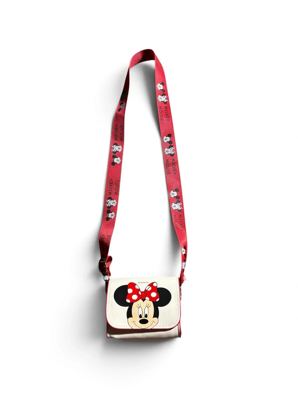Disney Minnie Mouse Crossbody Purse | Kids Mini Bag | Disney Parks Shoulder Bag